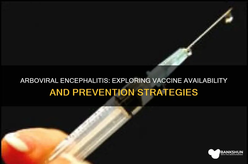 is there a vaccine for arboviral encephalitis
