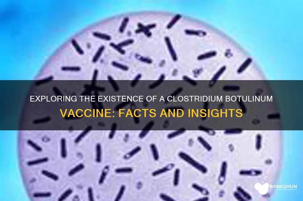 is there a vaccine for clostridium botulinum