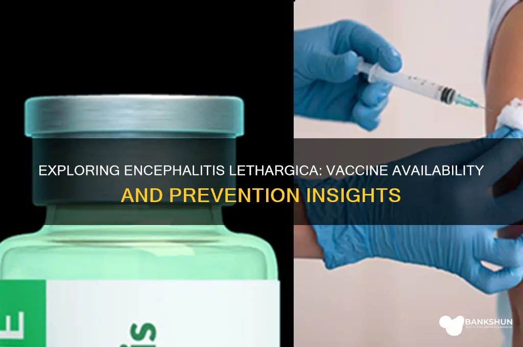 is there a vaccine for encephalitis lethargica