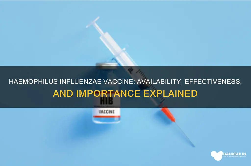 is there a vaccine for haemophilus influenzae