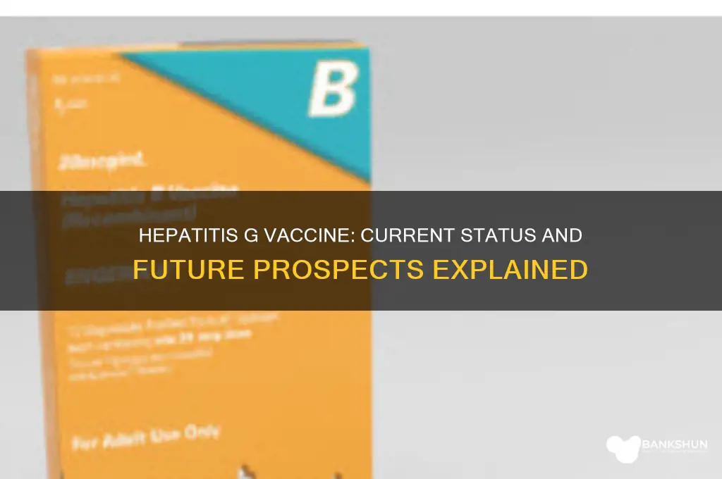 is there a vaccine for hepatitis g