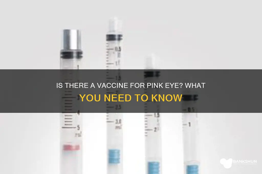 is there a vaccine for pink eye