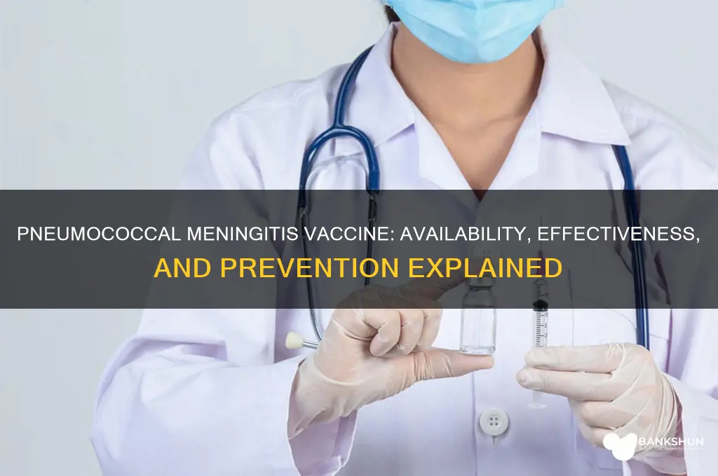 is there a vaccine for pneumococcal meningitis