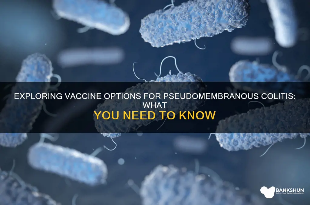 is there a vaccine for pseudomembranous colitis