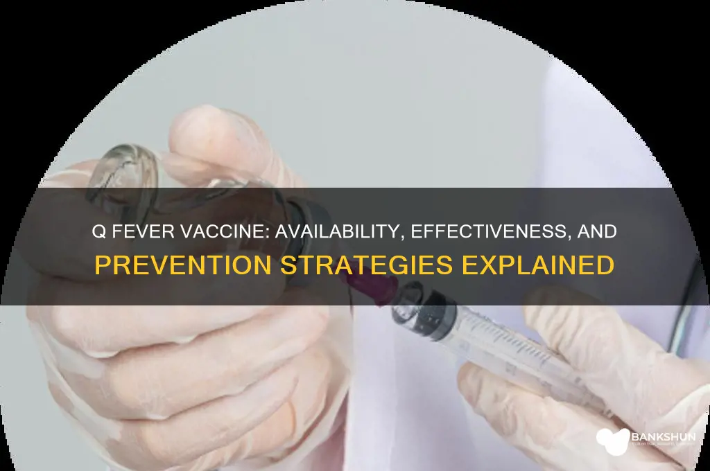 is there a vaccine for q fever
