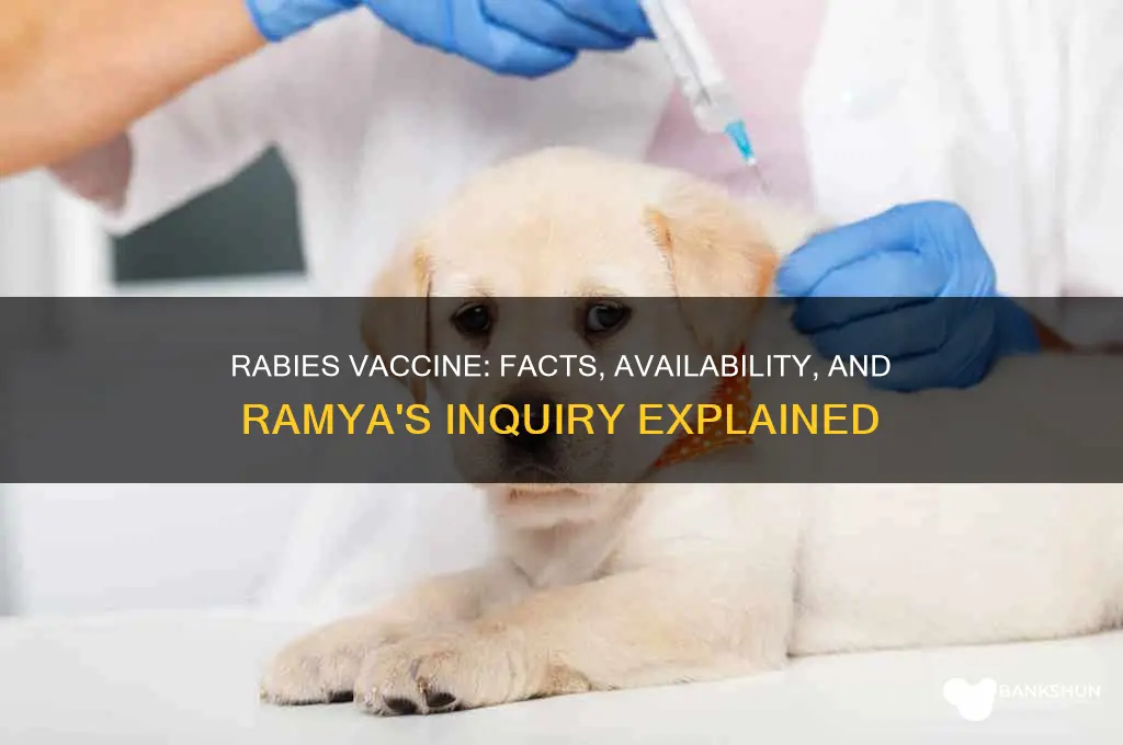 is there a vaccine for rabies ramya