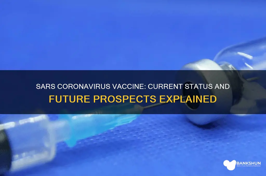 is there a vaccine for sars coronavirus