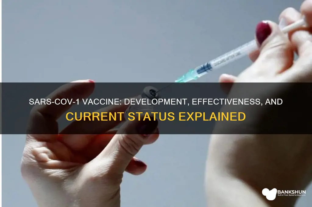 is there a vaccine for sars cov1