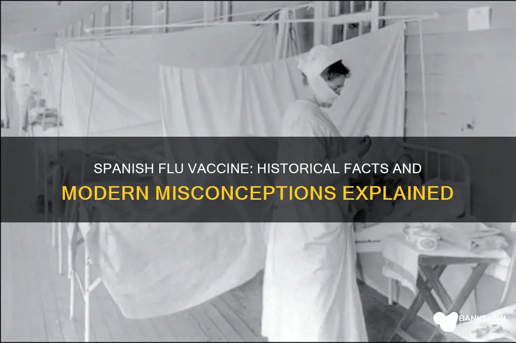 is there a vaccine for spanish influenza