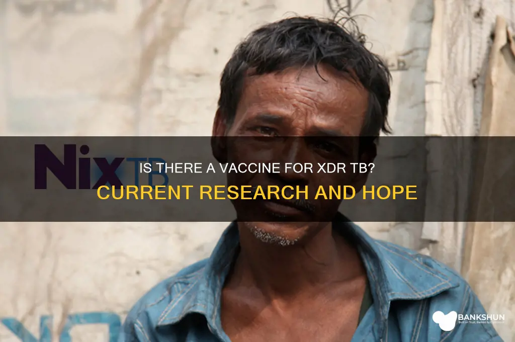 is there a vaccine for xdr tb