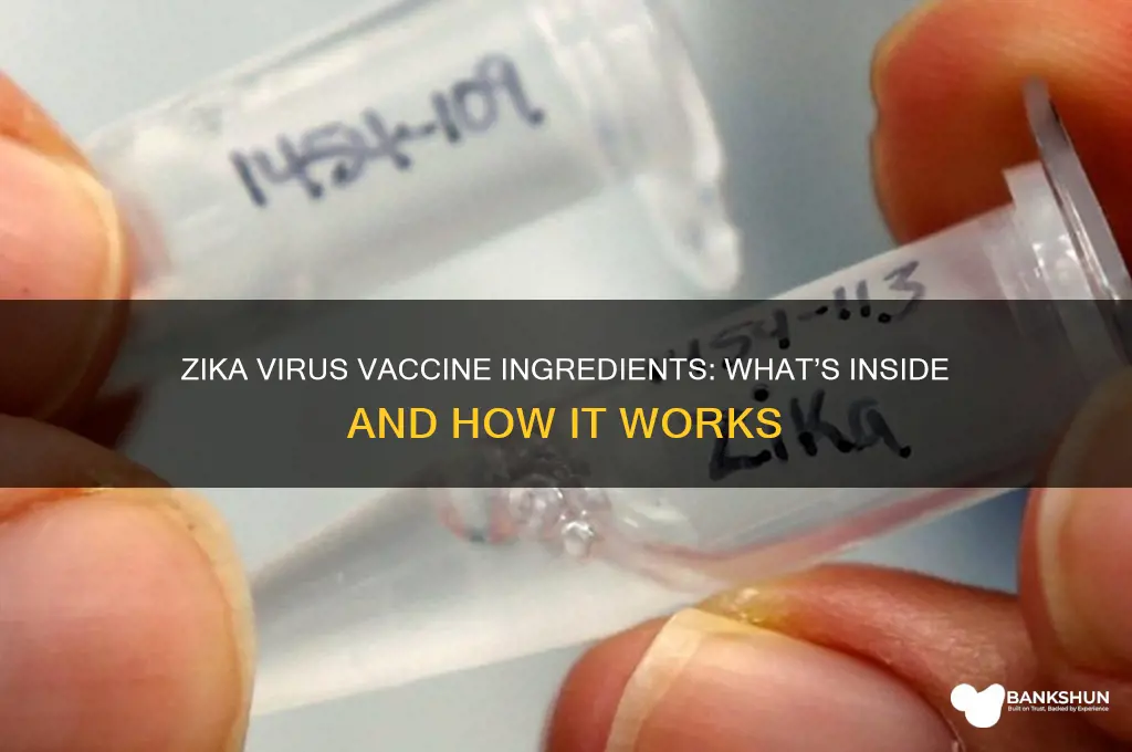 is there a zika virus vaccine ingredients