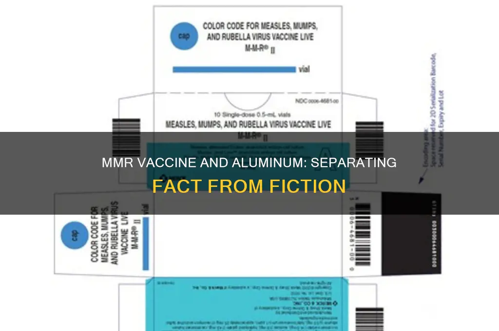 is there aluminum in the mmr vaccine