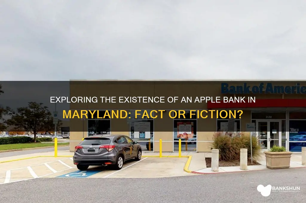 is there an apple bank in maryland