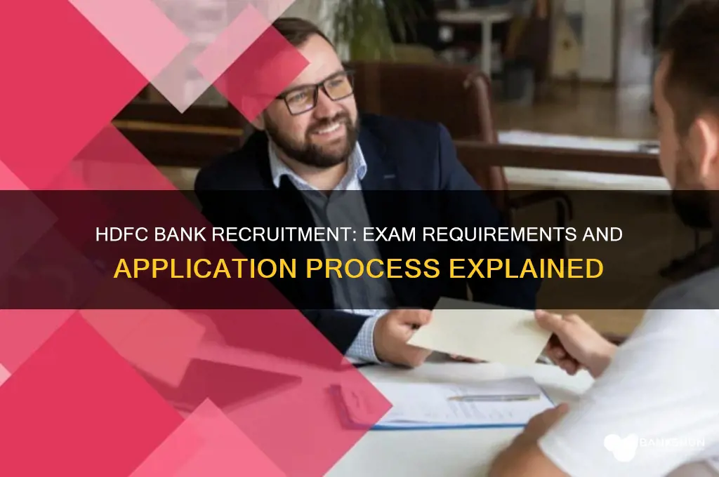 is there any exam for hdfc bank