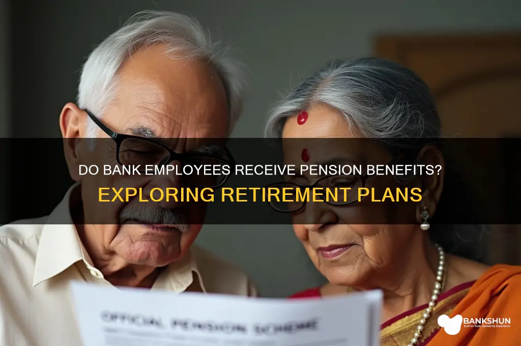 is there any pension for bank employees