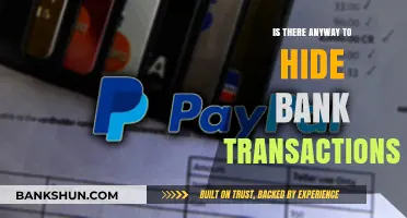 Can You Conceal Bank Transactions? Exploring Privacy Options and Limits