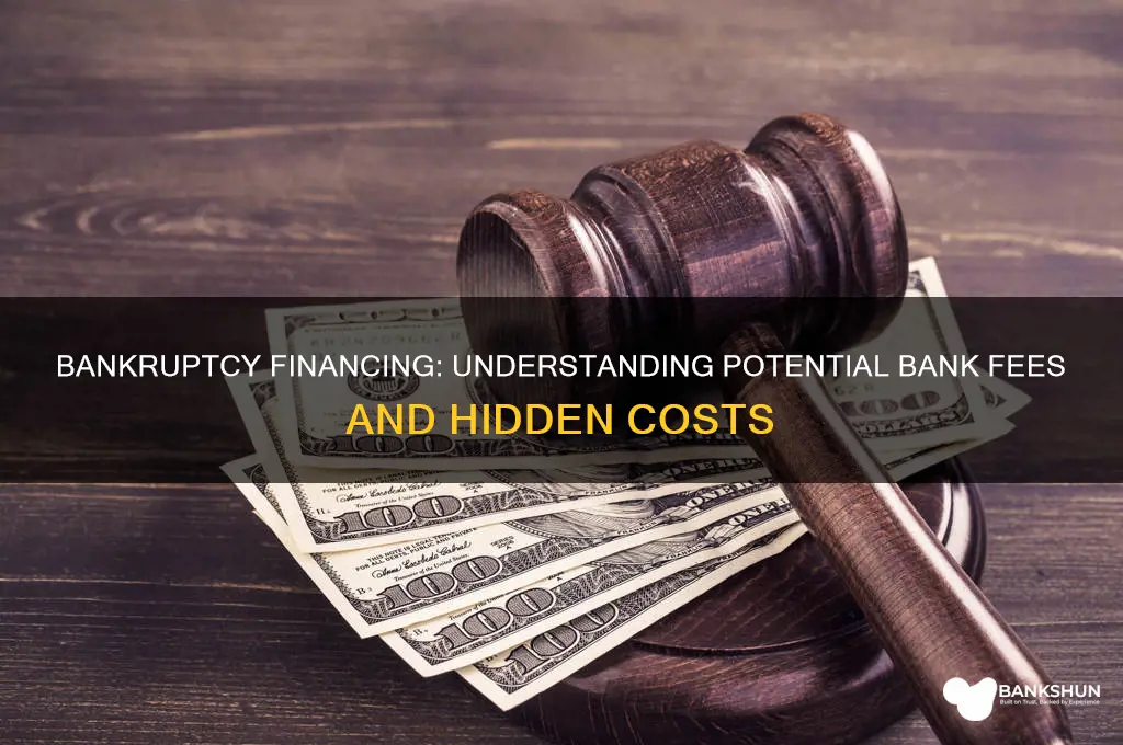 is there bank fees with bankruptcy financing