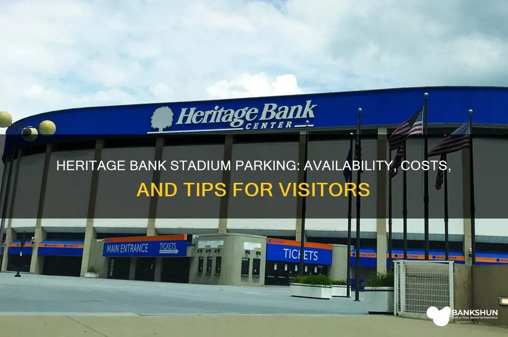 is there parking at heritage bank stadium