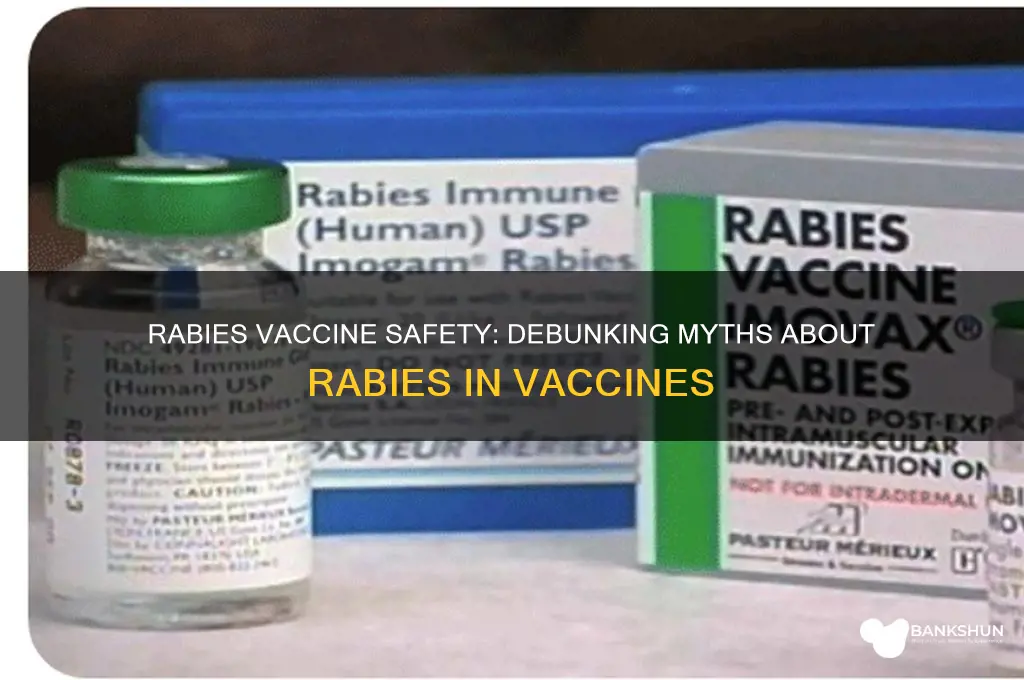is there rabies in a rabies vaccine