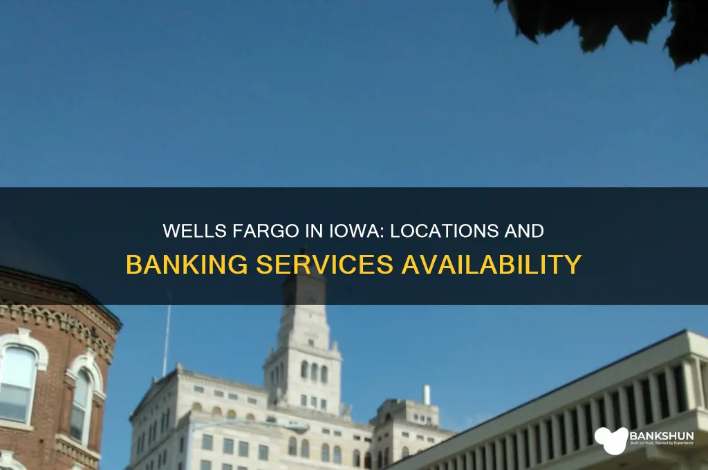 is there wells fargo bank in iowa