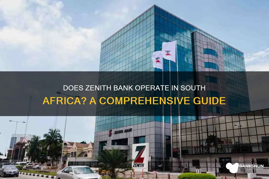 is there zenith bank in south africa
