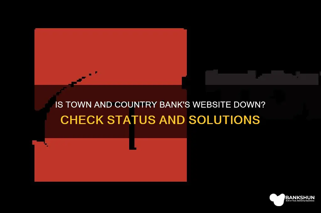 is town and country bank website down