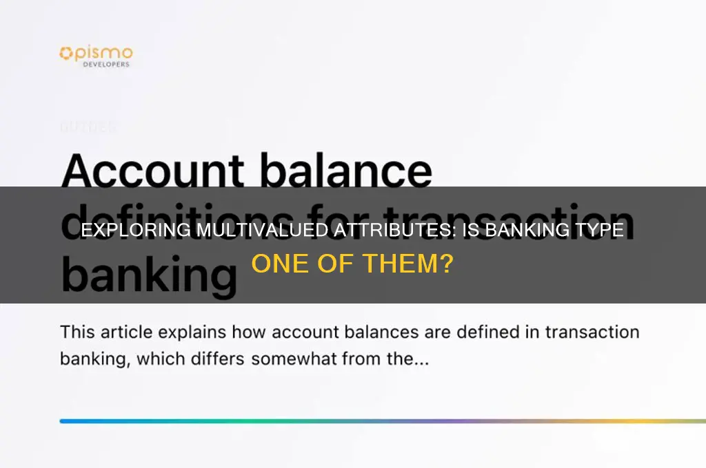 is type of banking a multivalued attribute