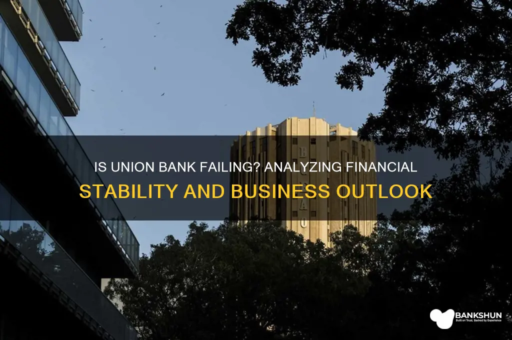 is union bank going out of business