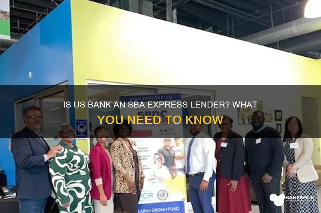 is us bank an sba express lender
