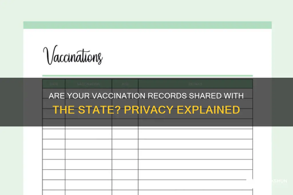 is vaccination records shared with the state