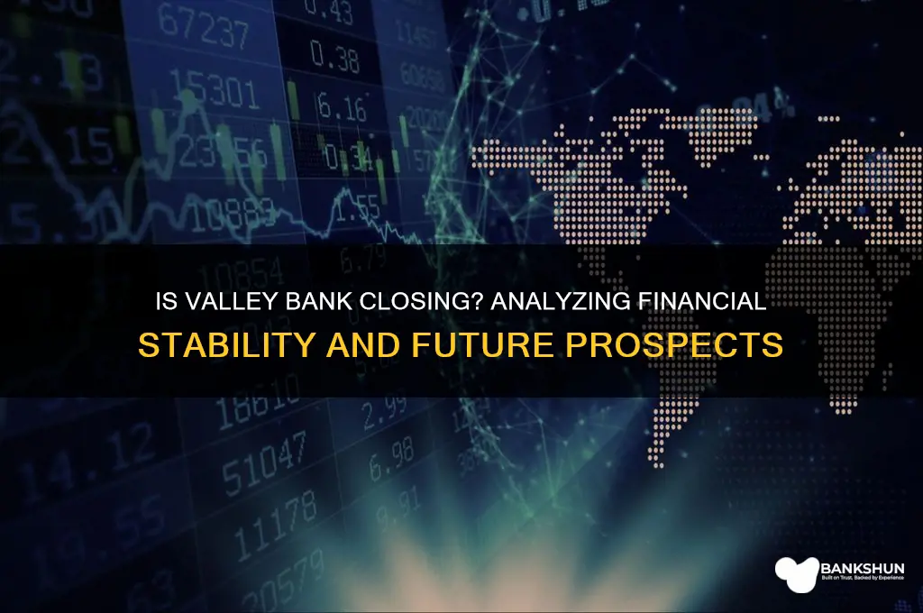 is valley bank going out of business