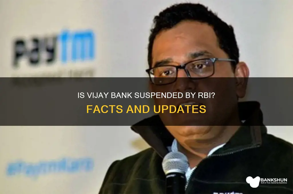 is vijay bank also suspended by rbi
