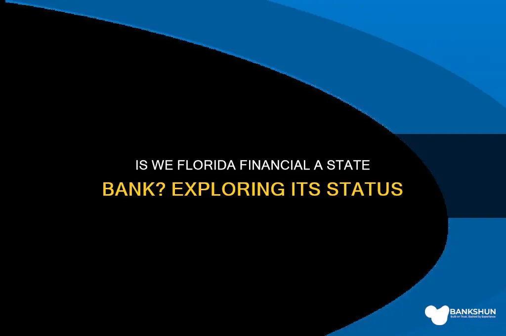 is we florida financial a state bank