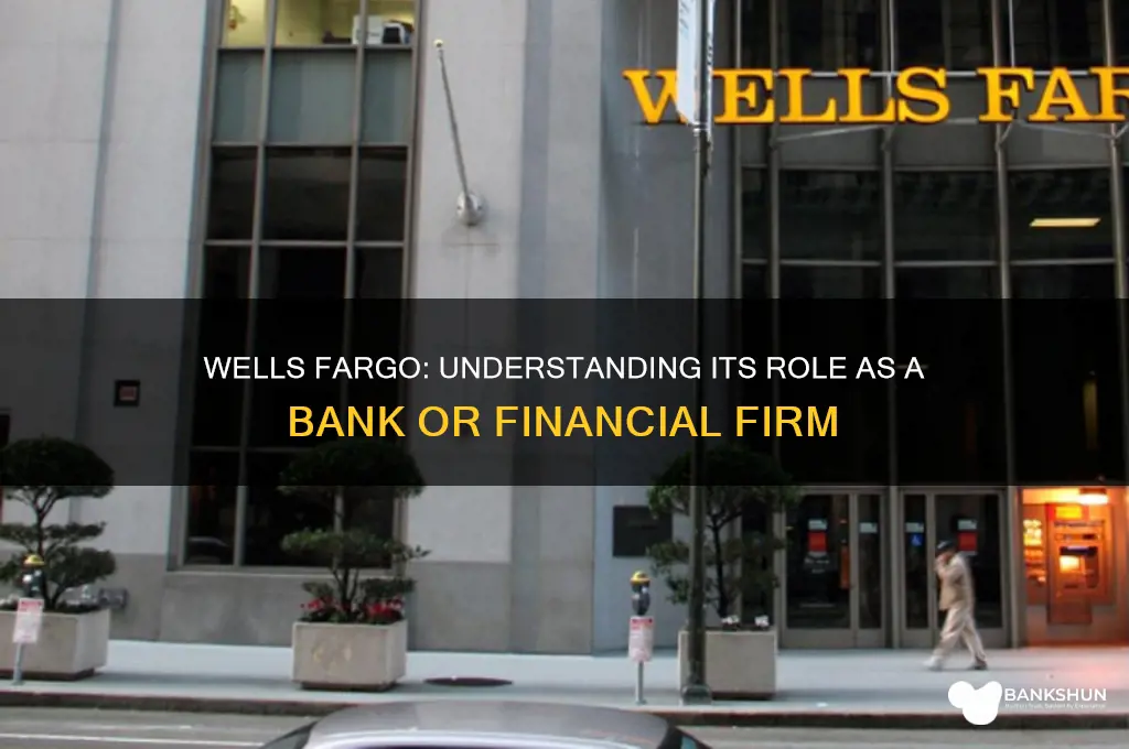 is wells fargo a bank or firm