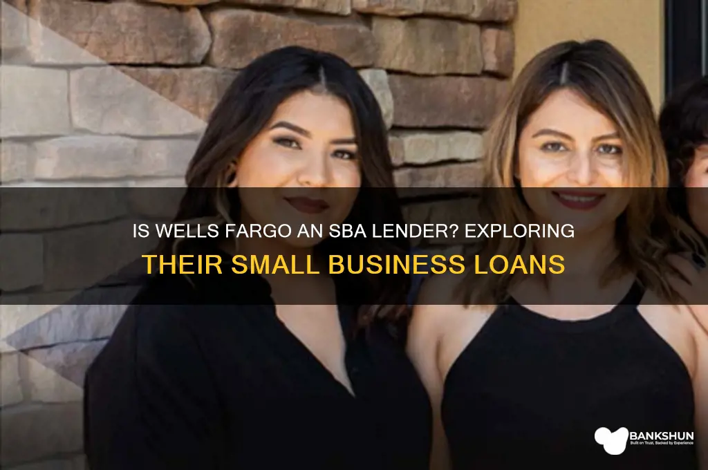 is wells fargo bank an sba lender