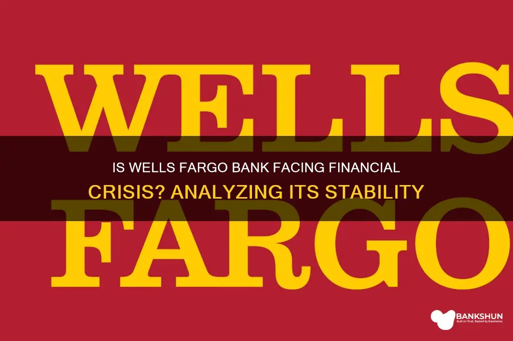 is wells fargo bank in financial trouble