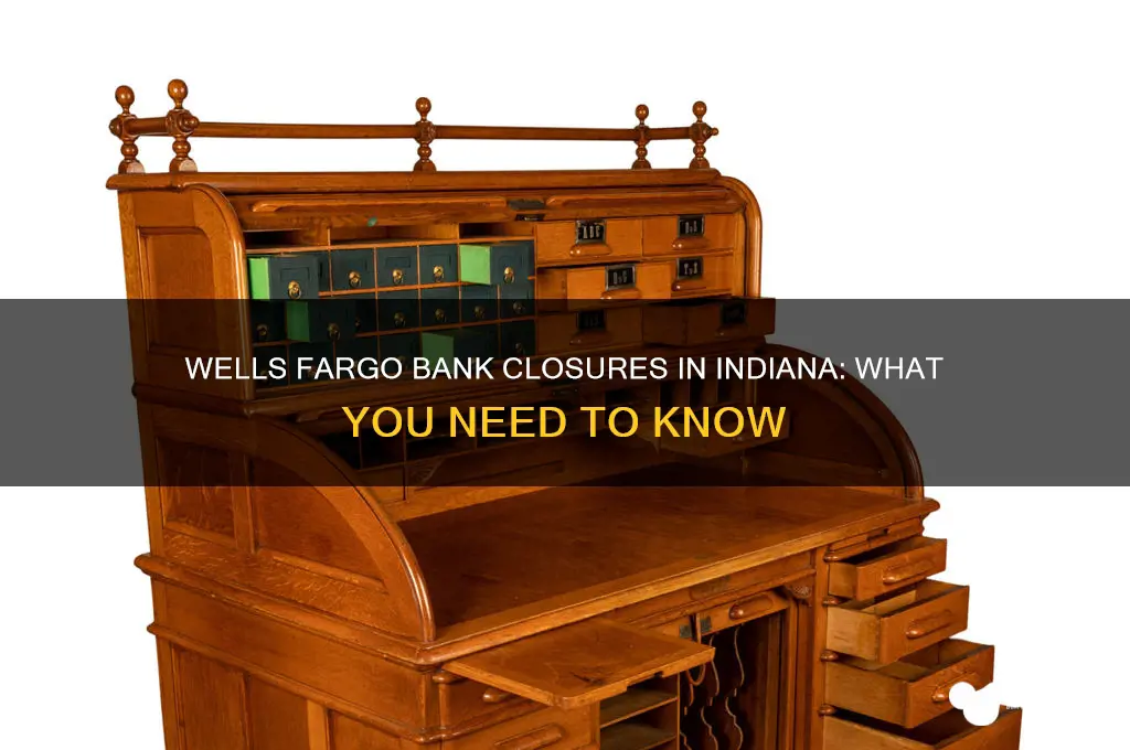 is wells fargo closing banks in indiana