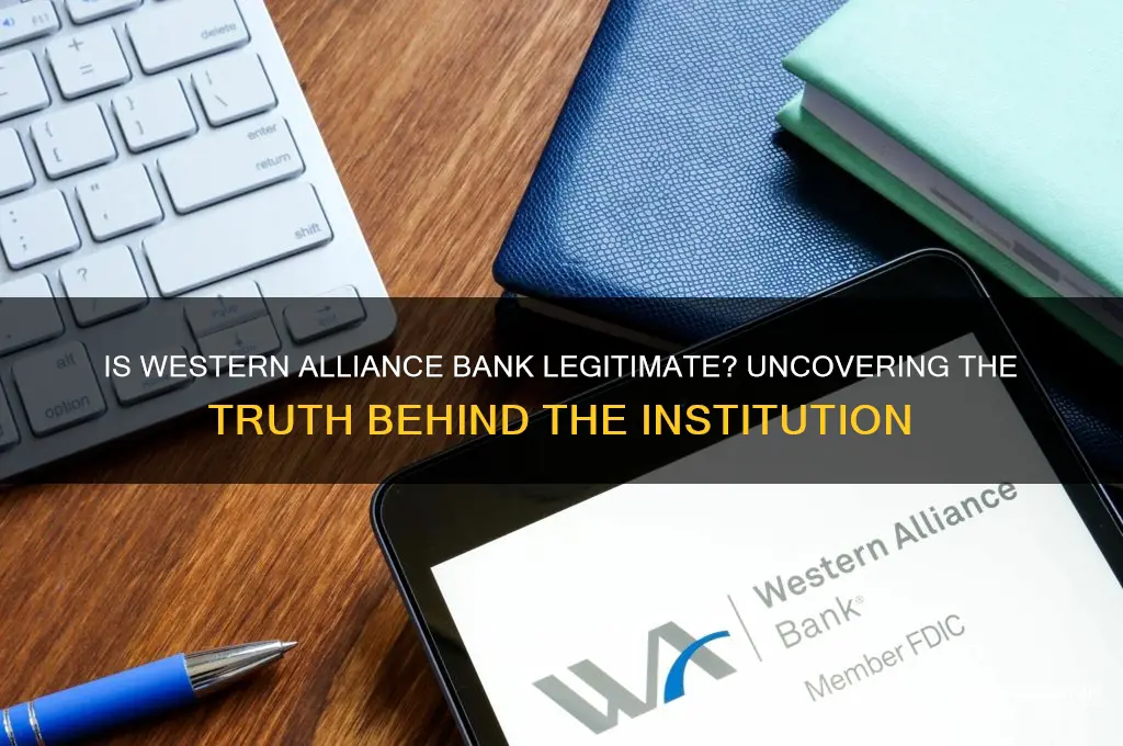 is western alliance bank a real bank