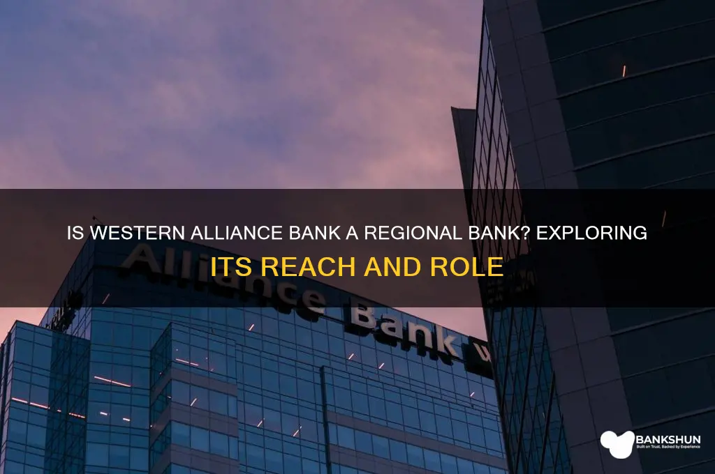 is western alliance bank a regional bank