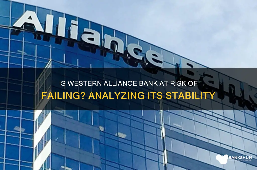 is western alliance bank going to fail