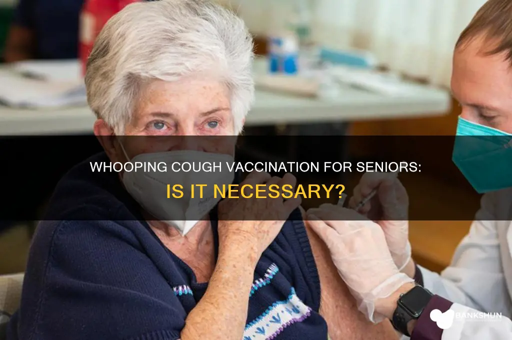 is whooping cough vaccination recommended for seniors