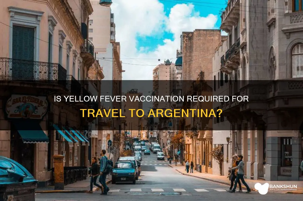 is yellow fever vaccine necessary for argentina