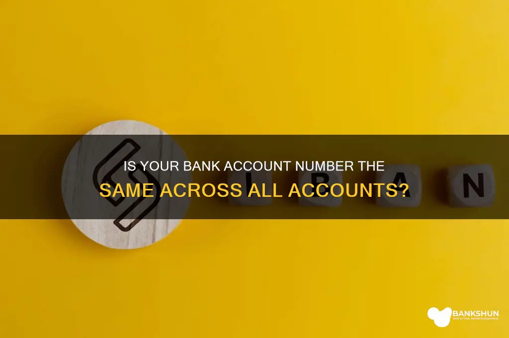 is your bank acccount numver the same