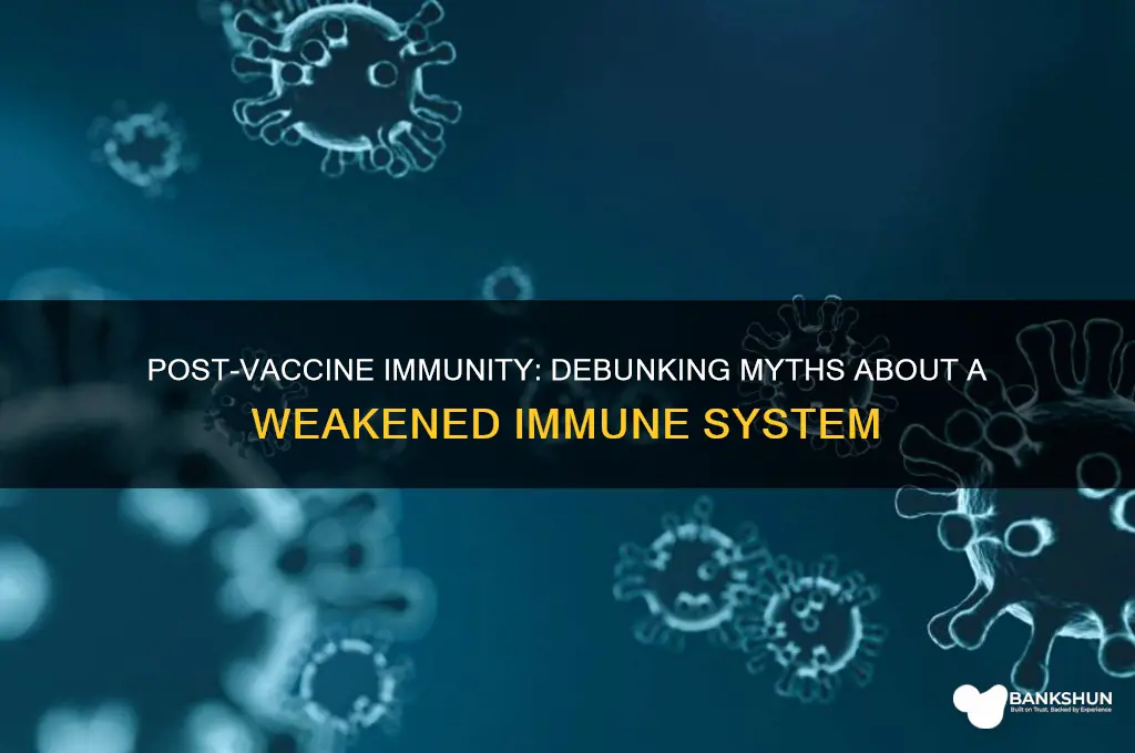 is your immune system weak after vaccine