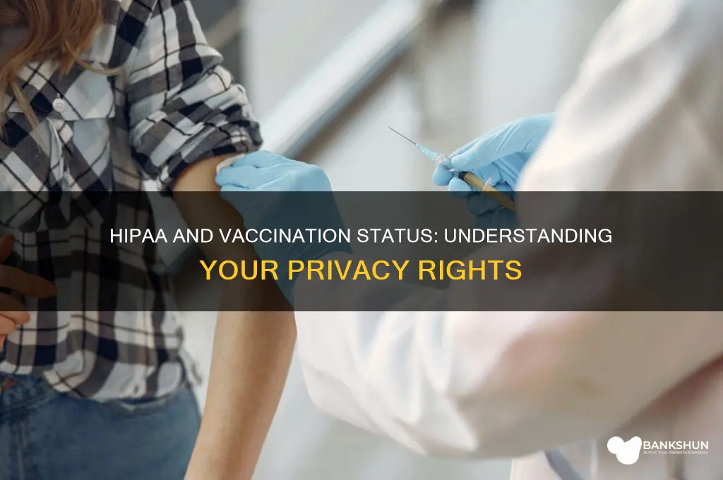 is your vaccination status protected by hipaa