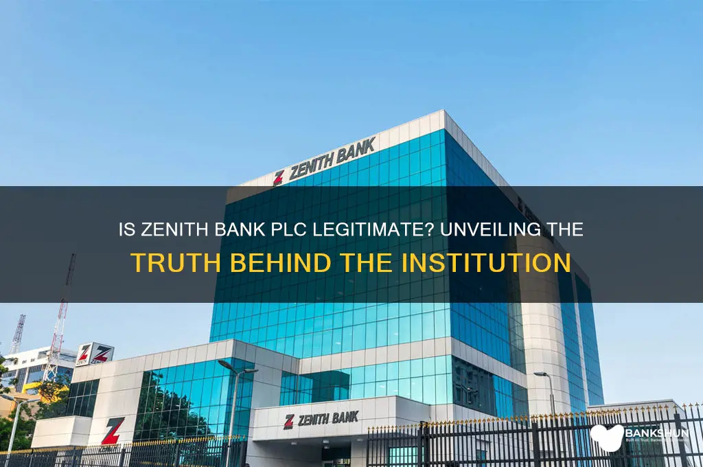 is zenith bank plc a real bank