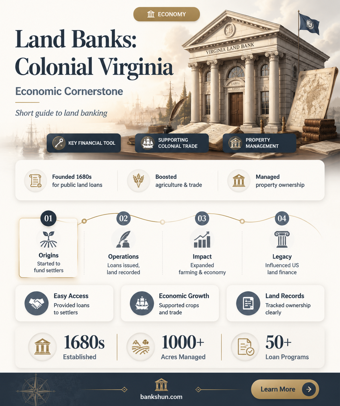 did colonial virginia have a land bank