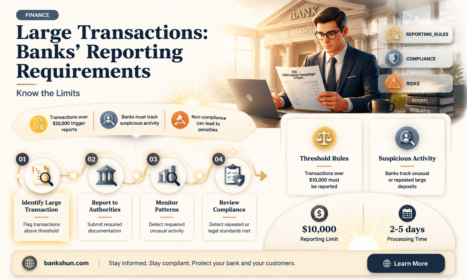 do banks have to report large transactions