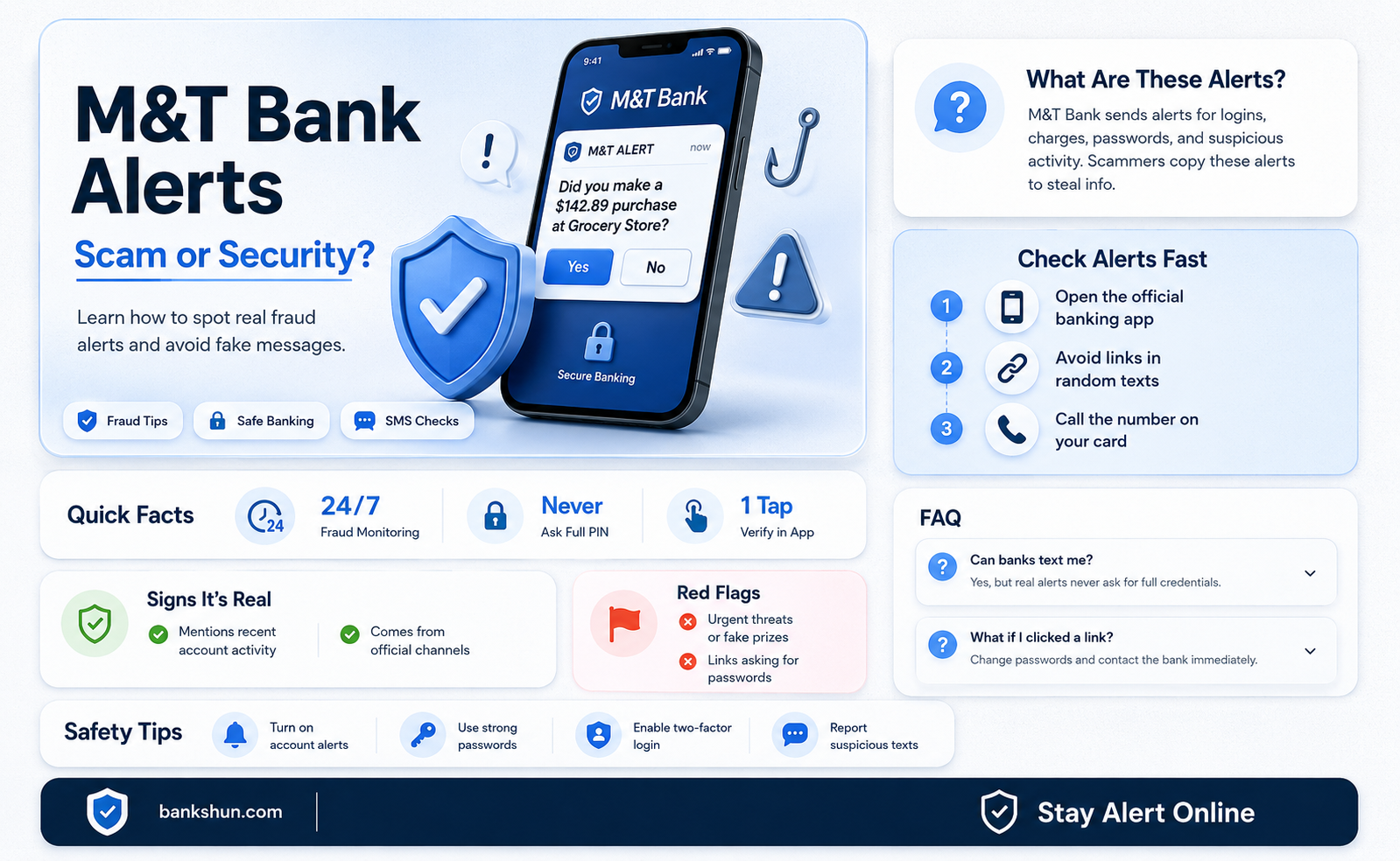 are m&t bank alerts a scam