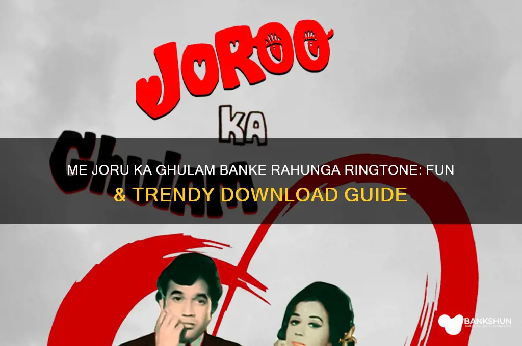 me joru ka ghulam banke rahunga ringtone